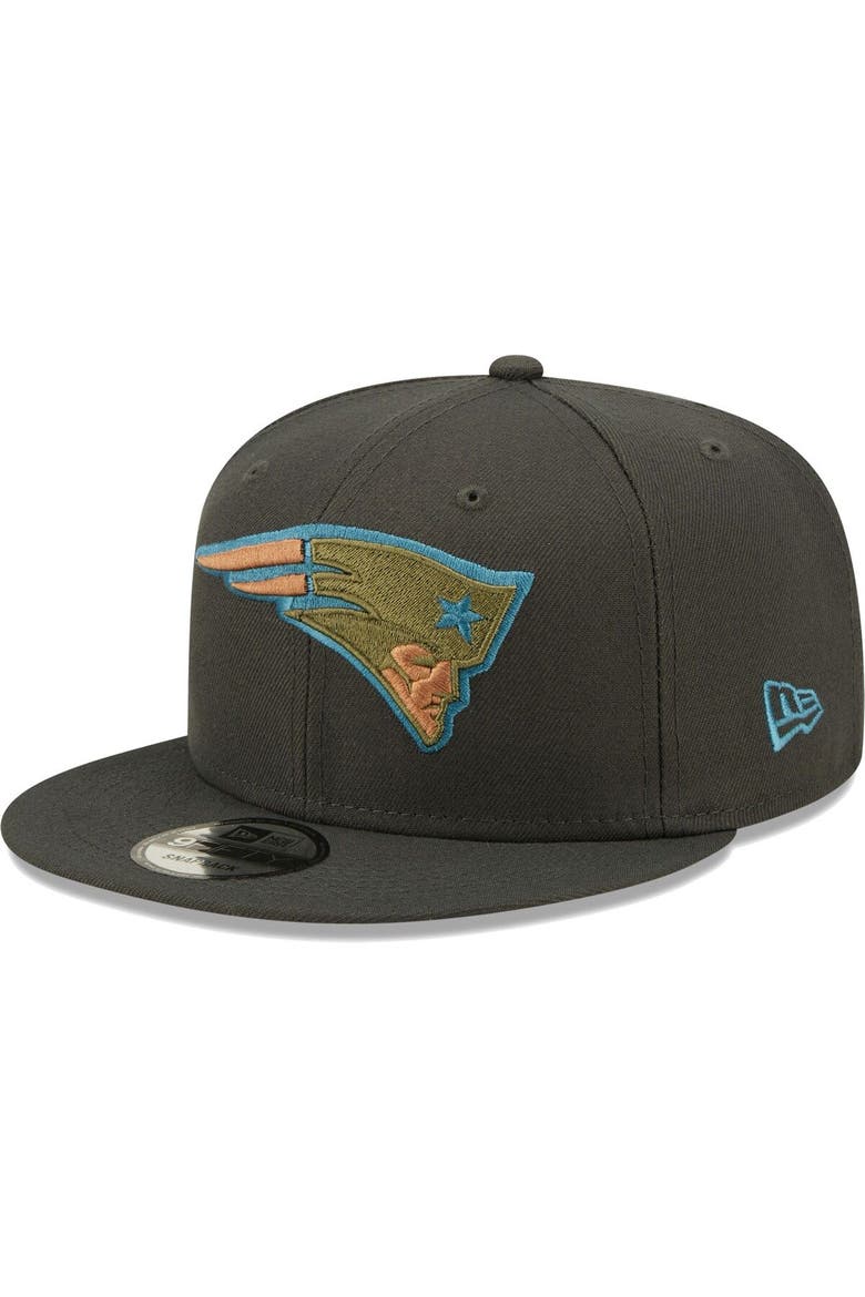 Men's New Era Graphite New England Patriots Color Pack Multi 9FIFTY Snapback Hat, Main, color, Graphite