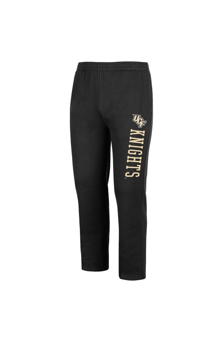 COLOSSEUM Men's Colosseum Black UCF Knights Fleece Pants, Alternate, color,