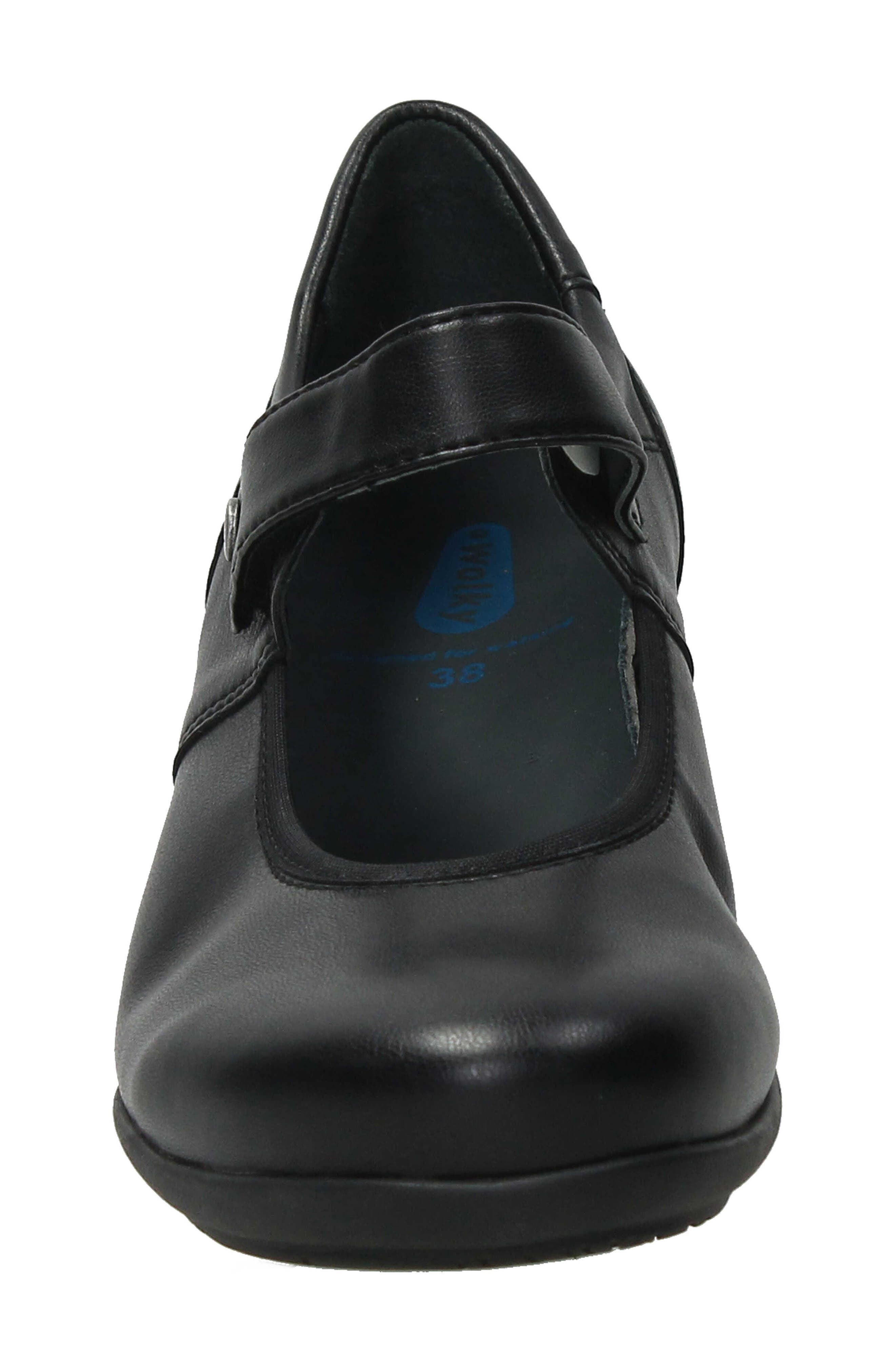 Wolky Noble F2F Mary Jane, Alternate, color, Black
