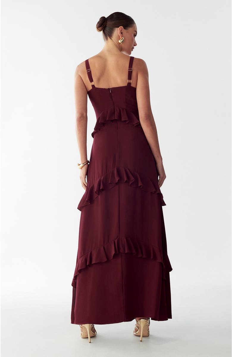 BWLDR Cheri Maxi Dress, Alternate, color, Plum