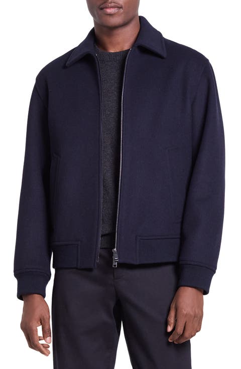 Wool Blend Bomber Jacket
