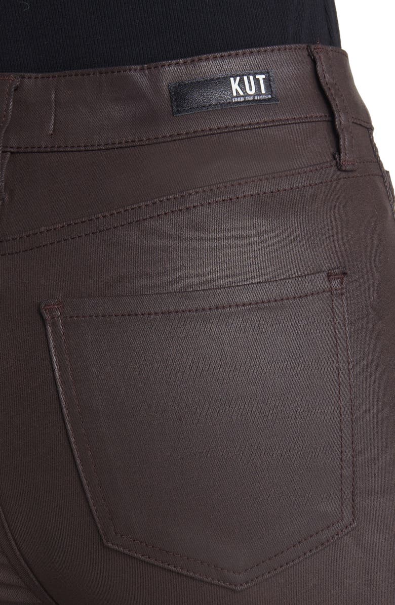 KUT from the Kloth Donna Fab Ab Coated High Waist Ankle Skinny Jeans, Alternate, color,