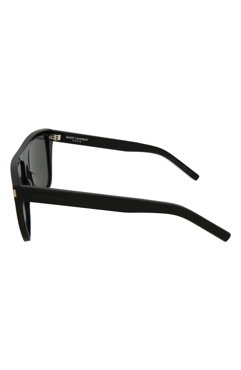 Saint Laurent 59mm Square/Rectangle Sunglasses, Alternate, color, 