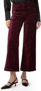 PAIGE Anessa High Waist Ankle Wide Leg Velvet Pants