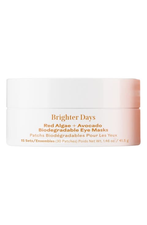 Brighter Days™ Red Algae + Avocado Biodegradable Eye Mask - 15 Pack
