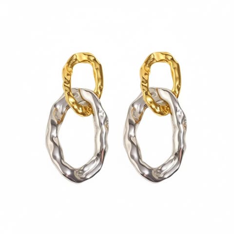 Helene Statement Link Drop Earrings