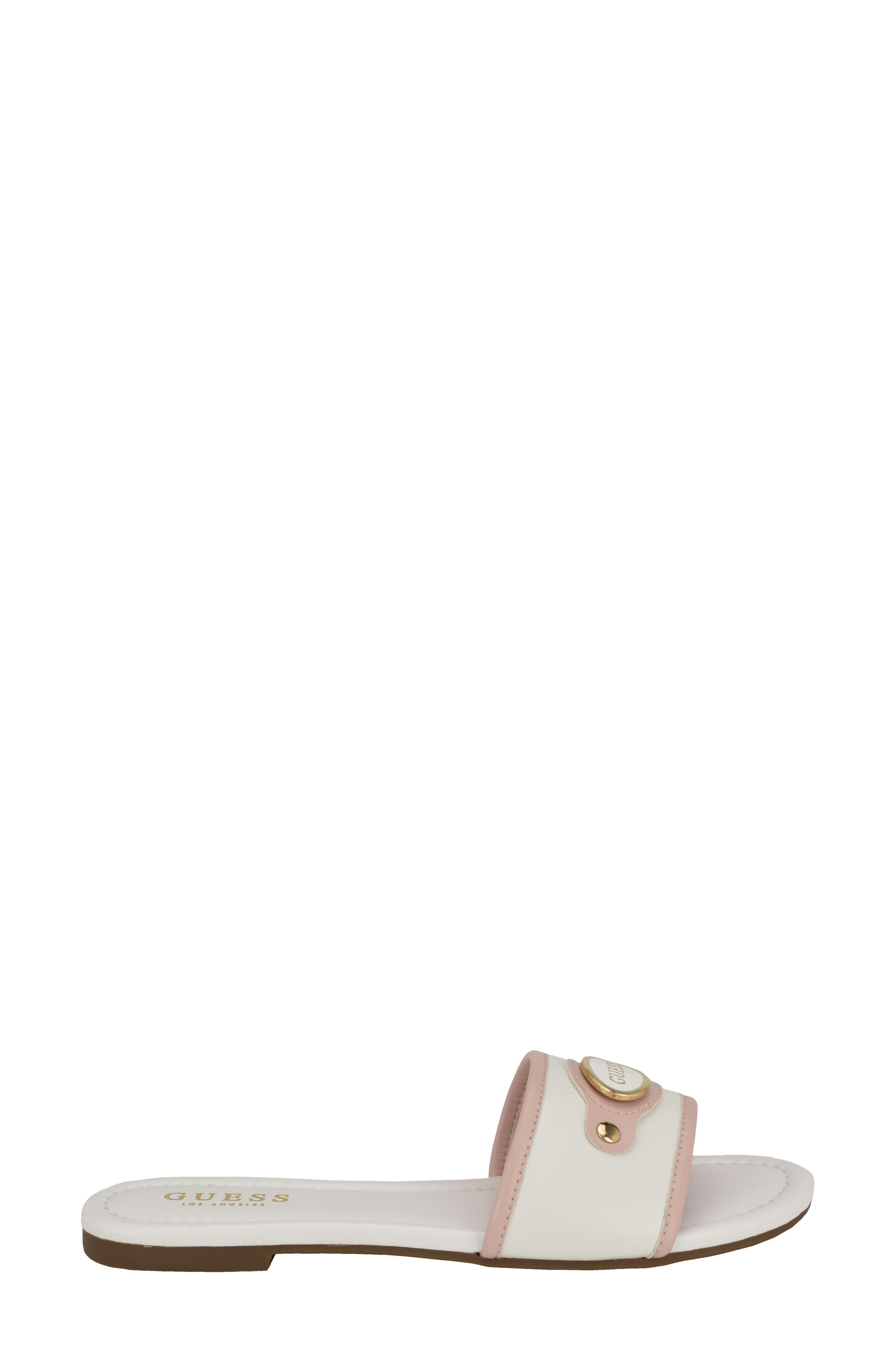 Lyndons Slide Sandal, Alternate, color, WHITE