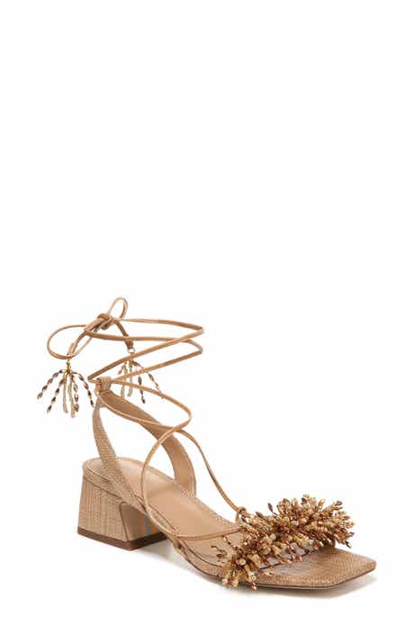 Sam Edelman Walda Beaded Ankle Tie Sandal