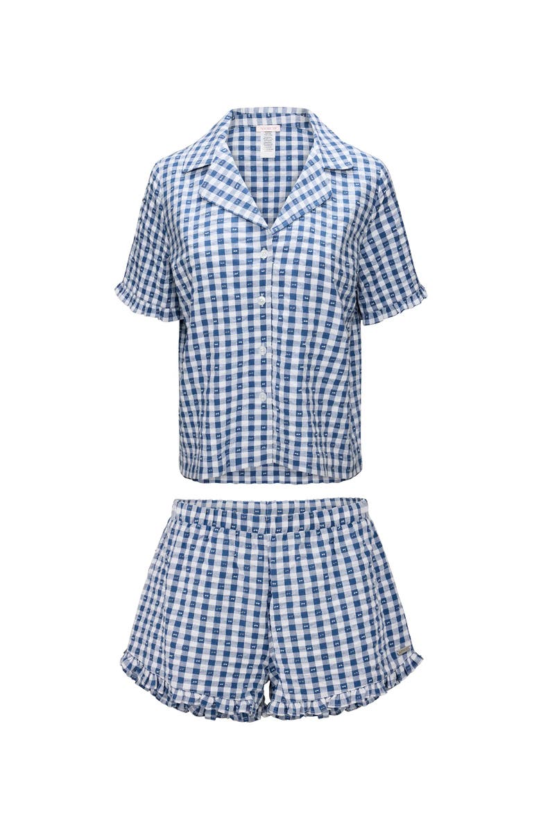 Adore Me Barbara Short Pajama Set, Alternate, color, Blue