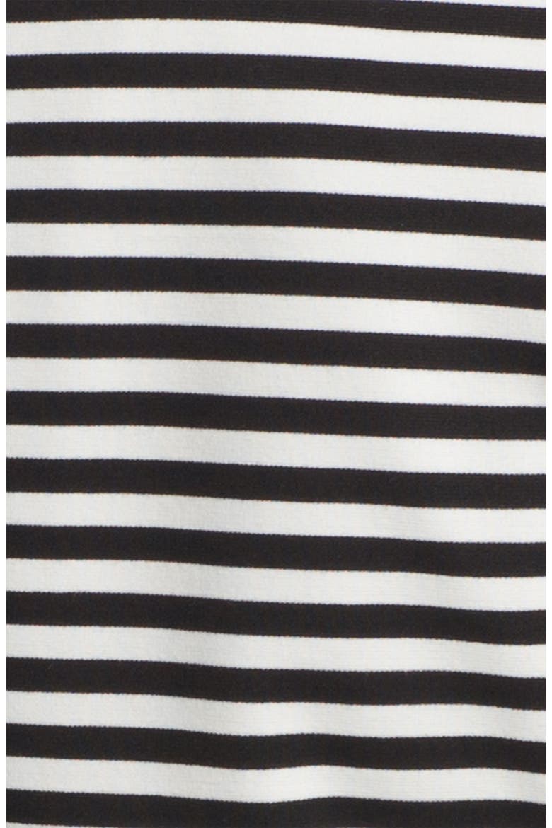 Stripe Knit Jacket, Alternate, color, BLACK/ WHITE