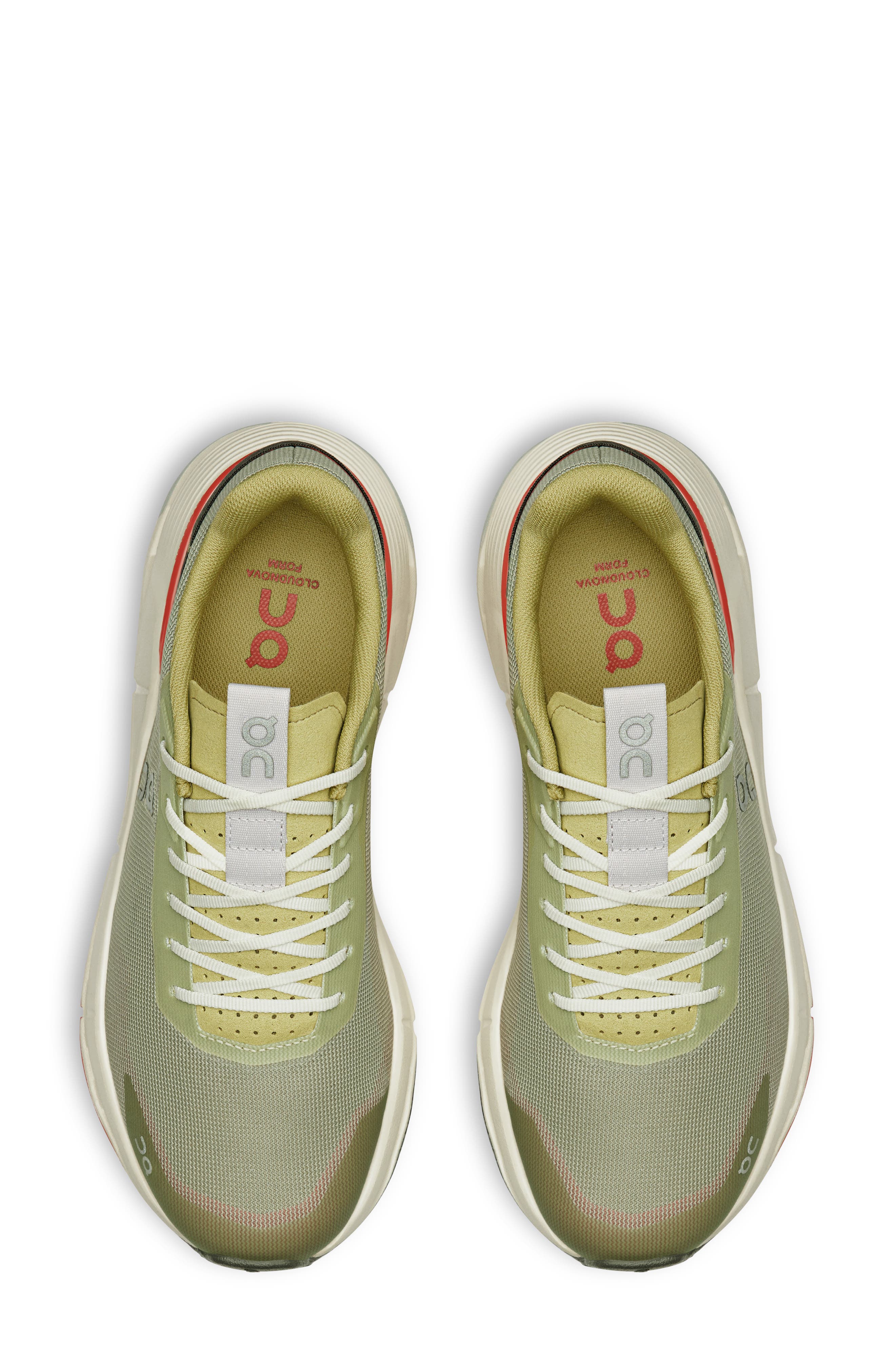 On Cloudnova Form 2 Sneaker, Alternate, color, Chalk/ Salmon