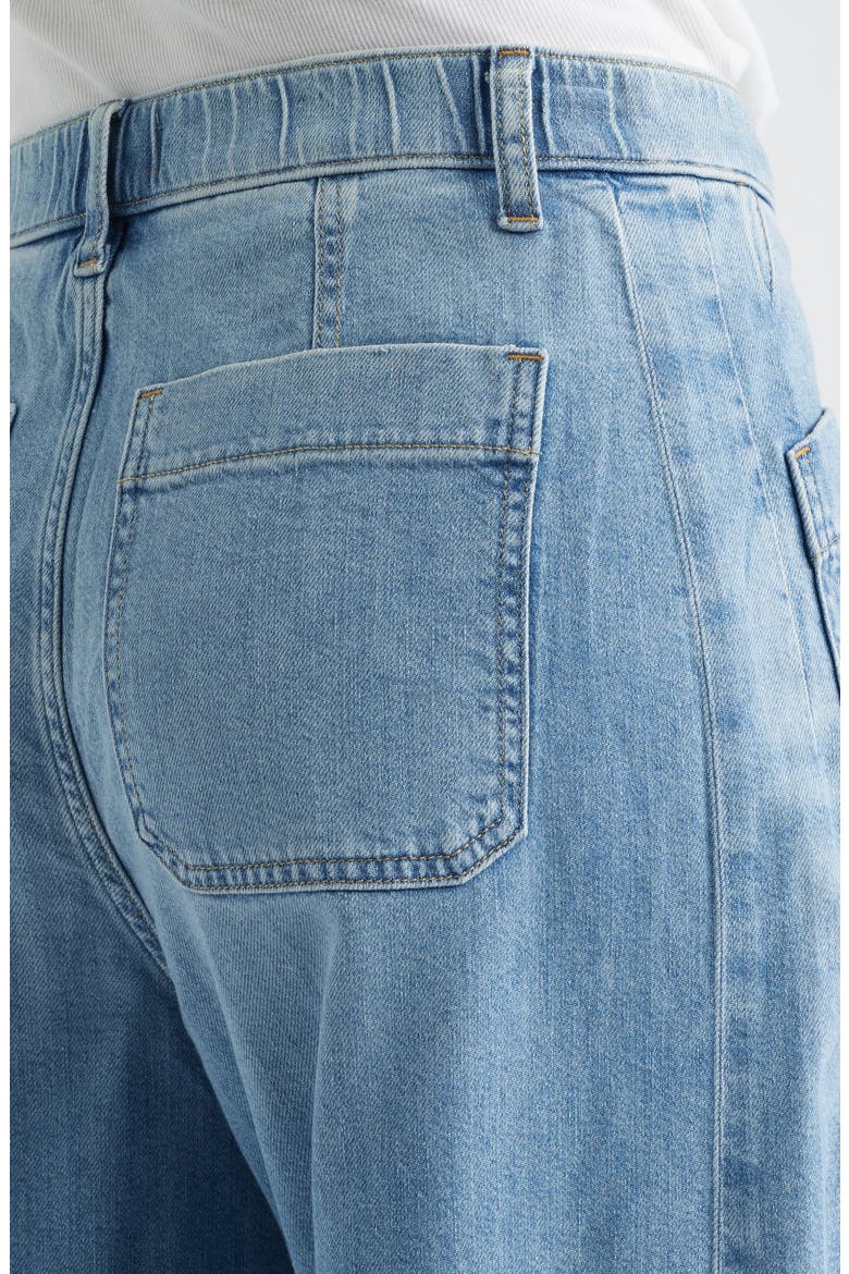 Lightweight High Waist Barrel Leg Jeans, Alternate, color, SEASIDE BLUE