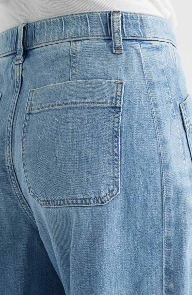 SPANX<sup>®</sup> Lightweight High Waist Barrel Leg Jeans, Alternate, color,