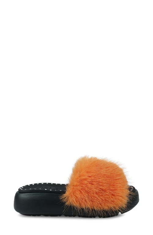 Zigi Fabbi Faux Fur Platform Sandal