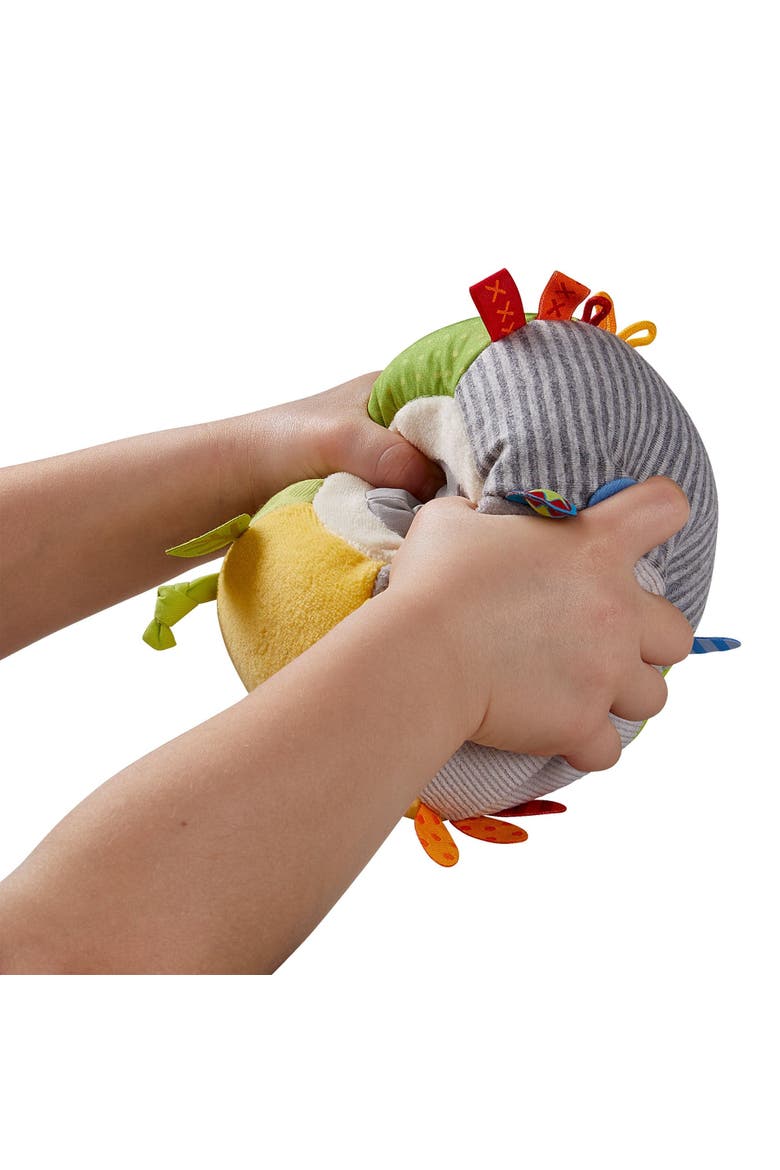 Soft Sensory Ball Discovery Toy - Plush Baby Tag Toy with Rattle, Alternate, color, Multi