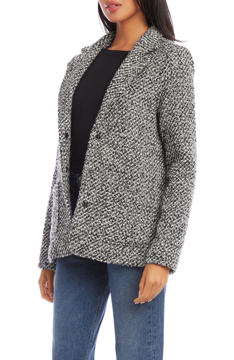 Karen Kane Tweed Blazer, Alternate, color,