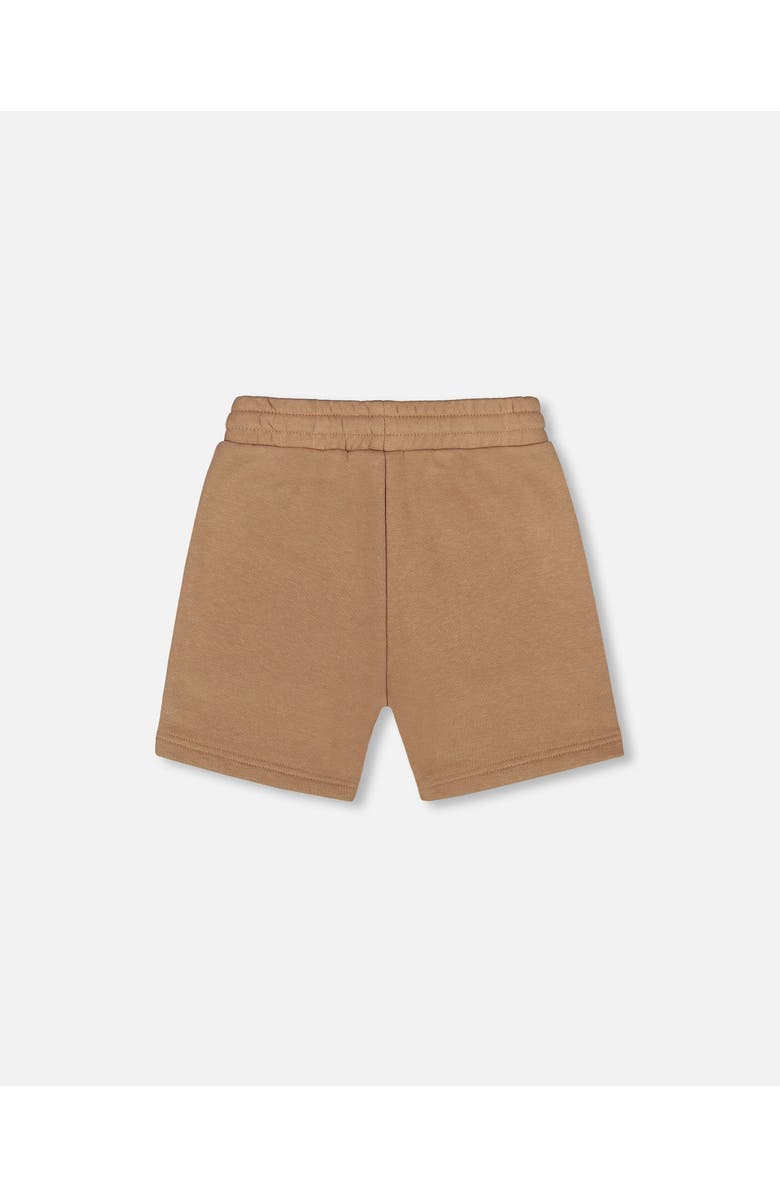 Deux par Deux Little Boy's French Terry Zip Pocket Shorts Beige, Alternate, color,