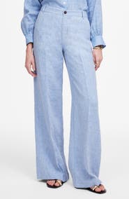 Madewell Zoe Relaxed Wide Leg Linen Pants