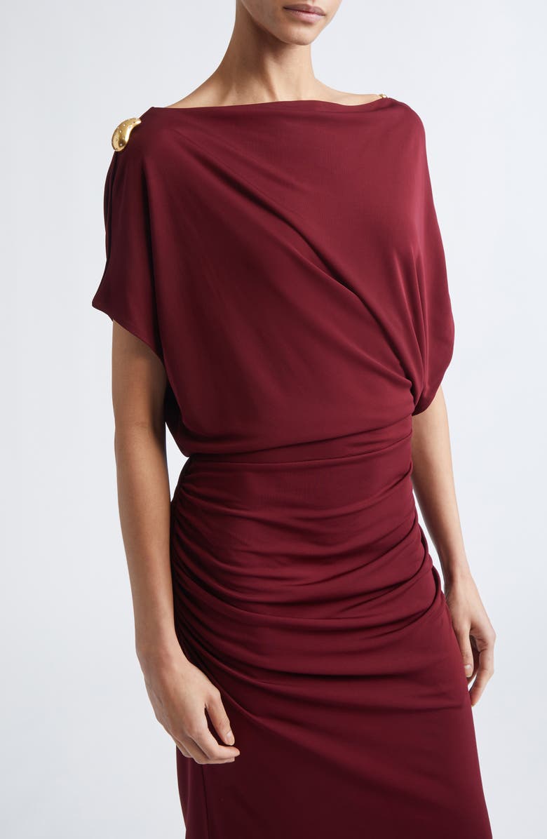 Altuzarra Brina Jersey Dress, Alternate, color, Grenache