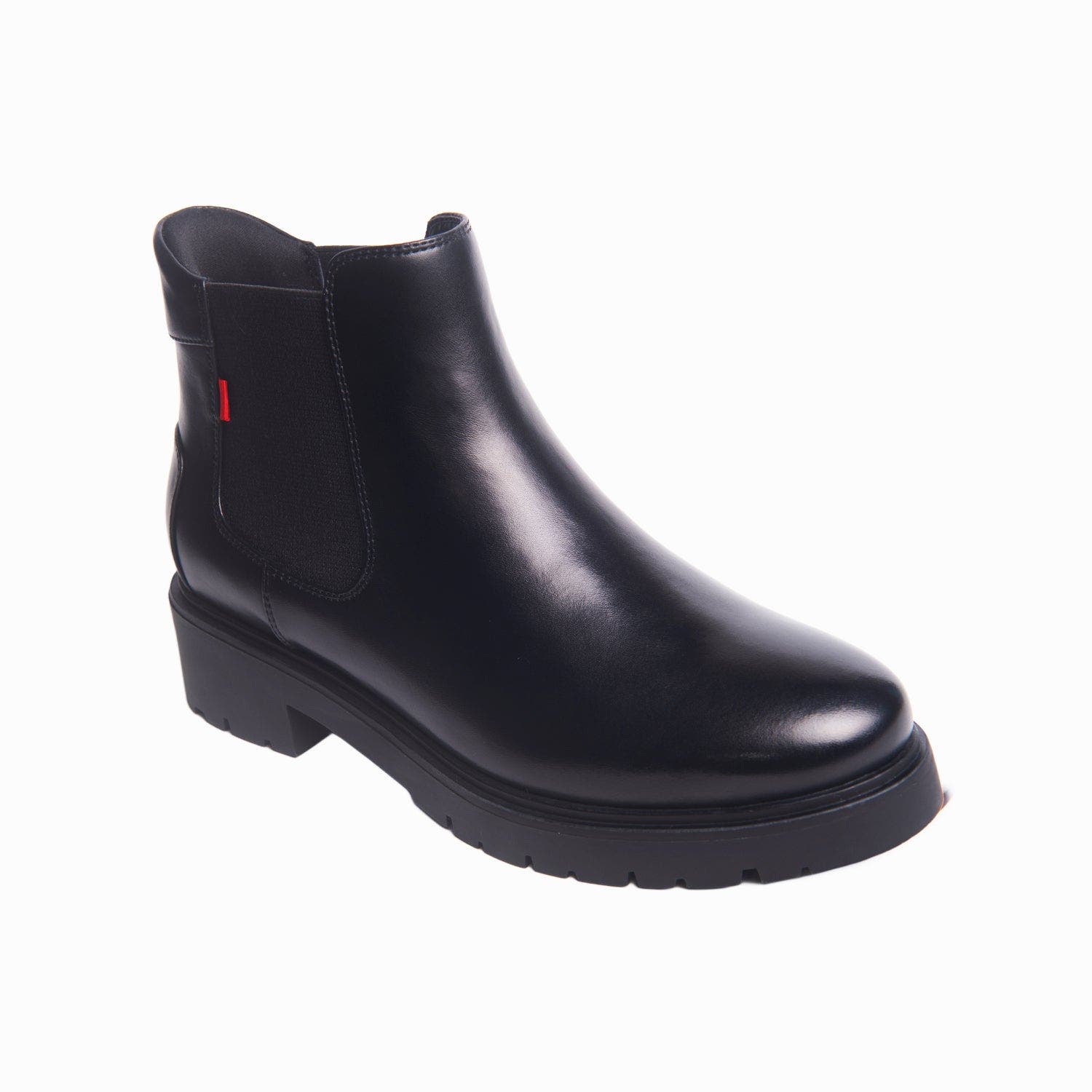 Amber Street Hands Free Technology Chelsea Boot, Main, color, Black Napa Leather