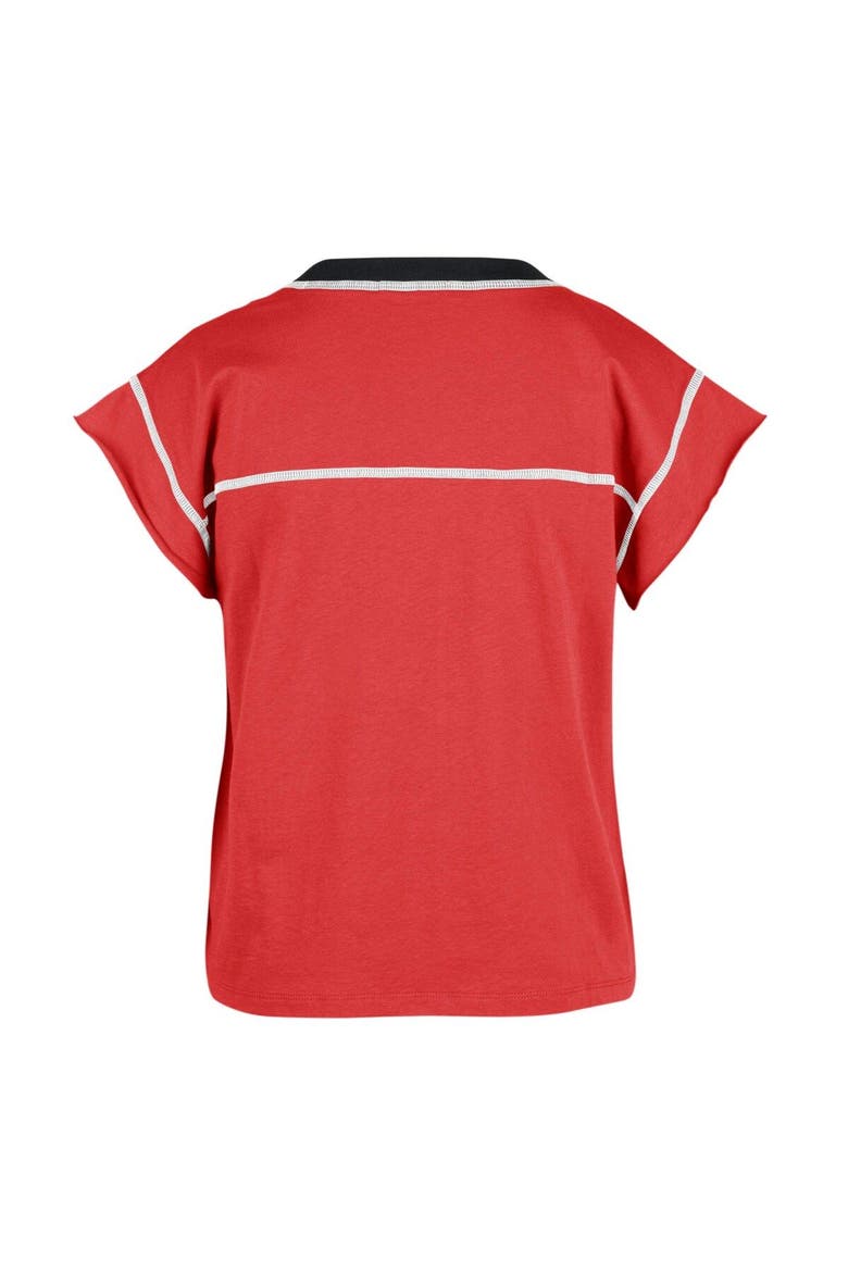 Women's '47 Red Georgia Bulldogs Sound Up Maya Cutoff T-Shirt, Alternate, color, Red