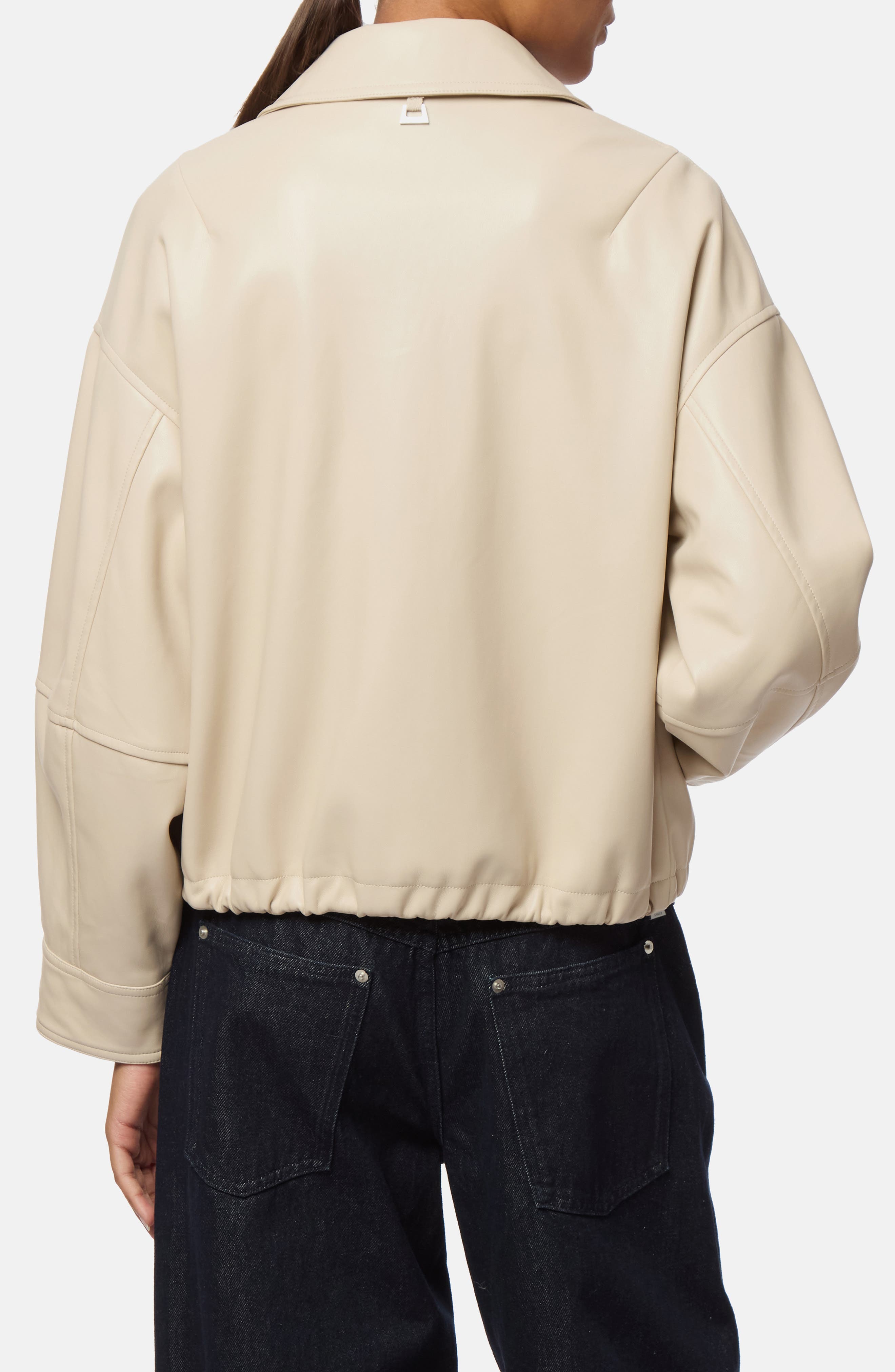 Ada Faux Leather Bomber Jacket - image 2