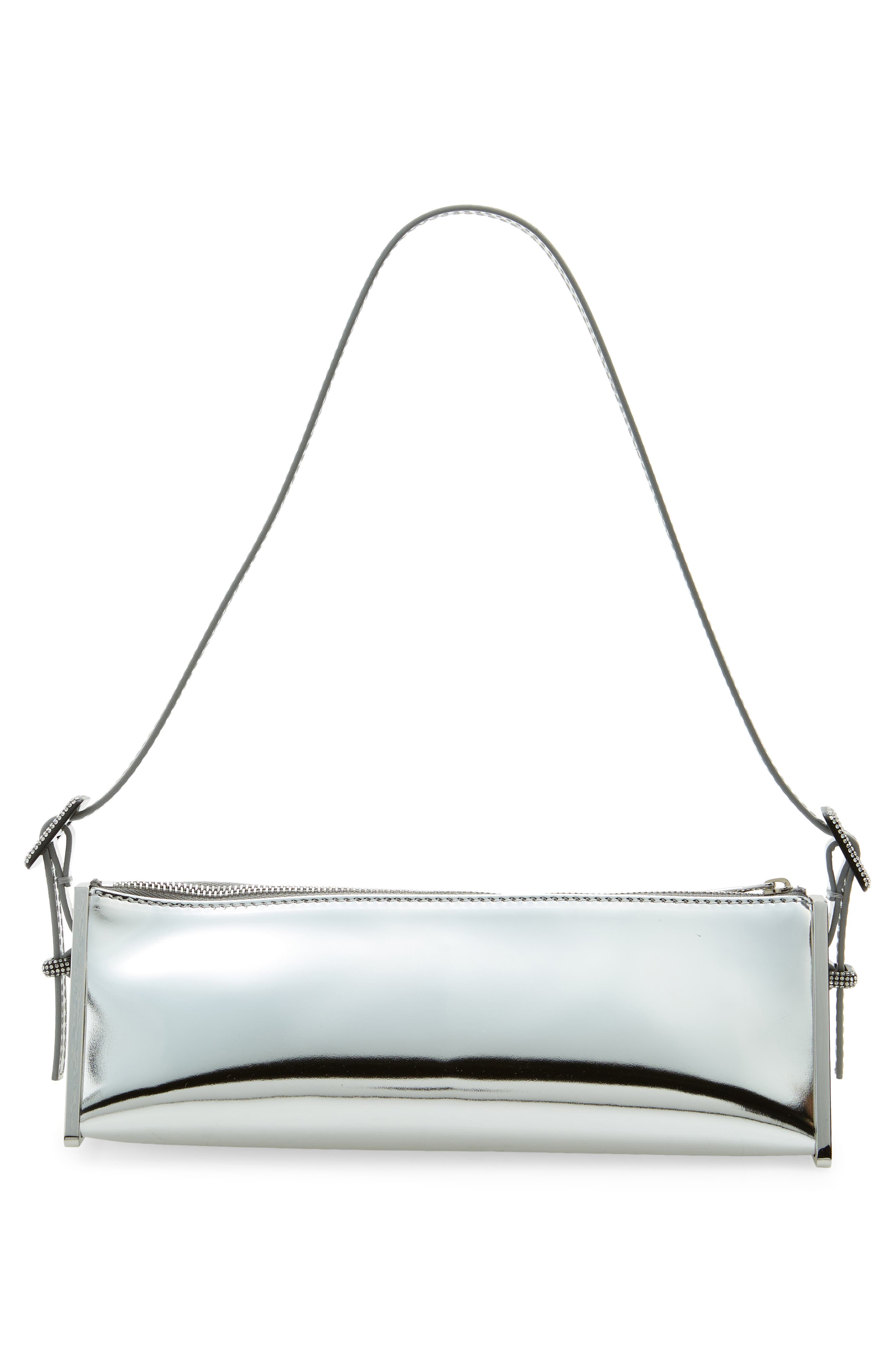 Benedetta Bruzziches Joy Metallic Leather Triangular Shoulder Bag, Alternate, color, 
