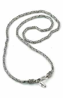 SAMUEL B. Sterling Silver Byzantine Chain Necklace