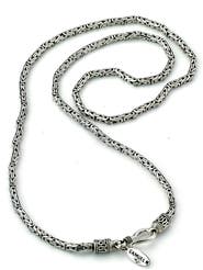 SAMUEL B. Sterling Silver Byzantine Chain Necklace