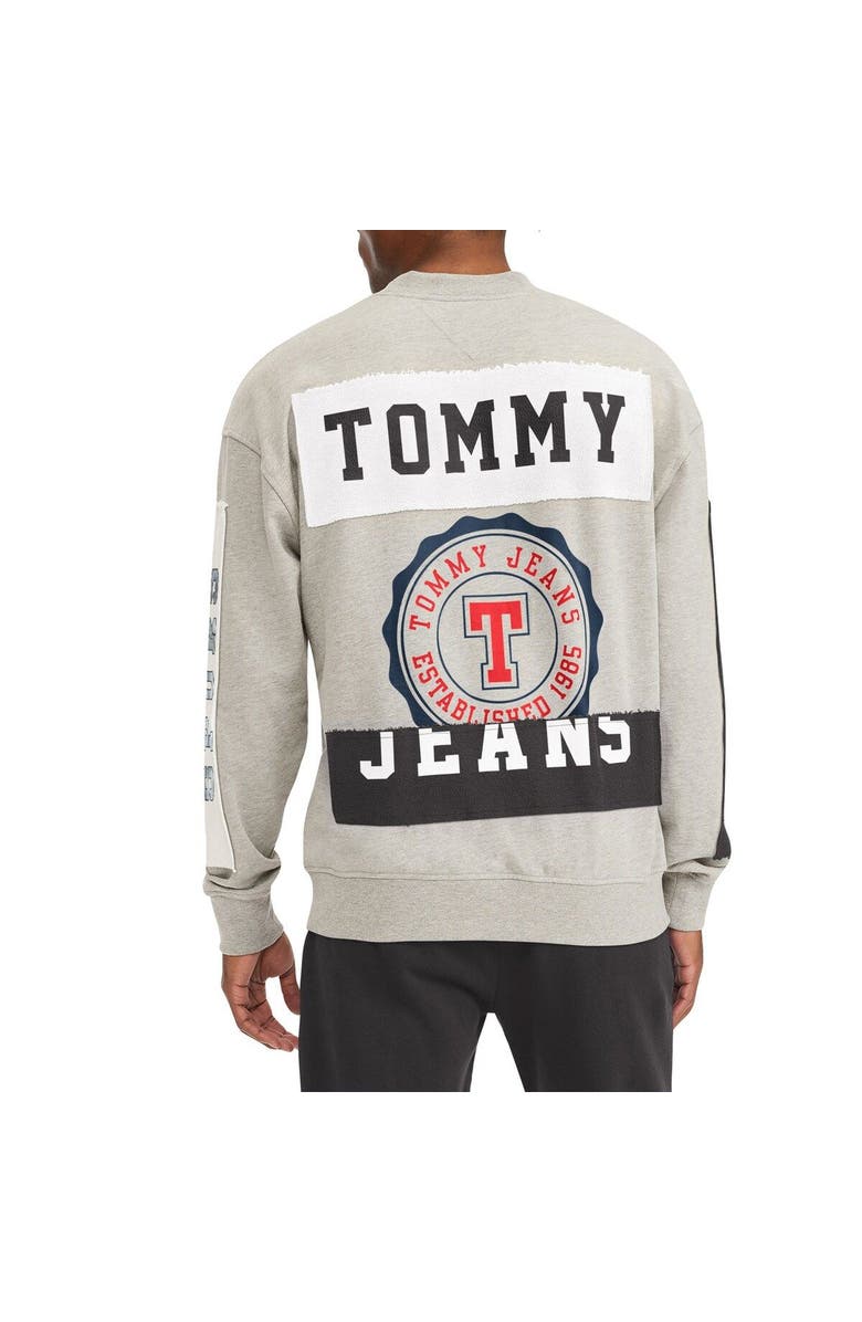 TOMMY JEANS Men's Tommy Jeans Gray San Antonio Spurs James Patch Pullover Sweatshirt, Alternate, color, Gray