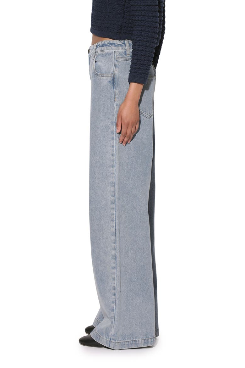 Elena Wide Leg Jeans, Alternate, color, LIGHT WASH