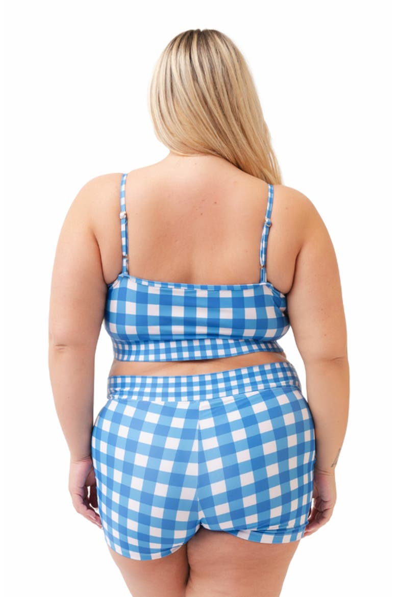 Bralette, Alternate, color, Blue Gingham
