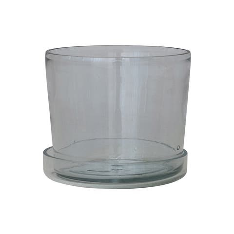 Planter with Drainage Hole and Saucer