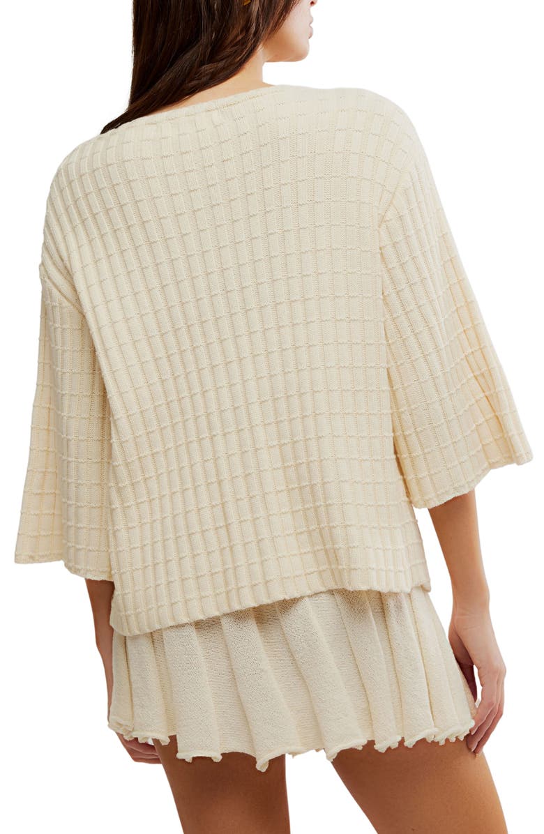 Free People Kenzie Sweater & Skirt Set, Alternate, color, Natural