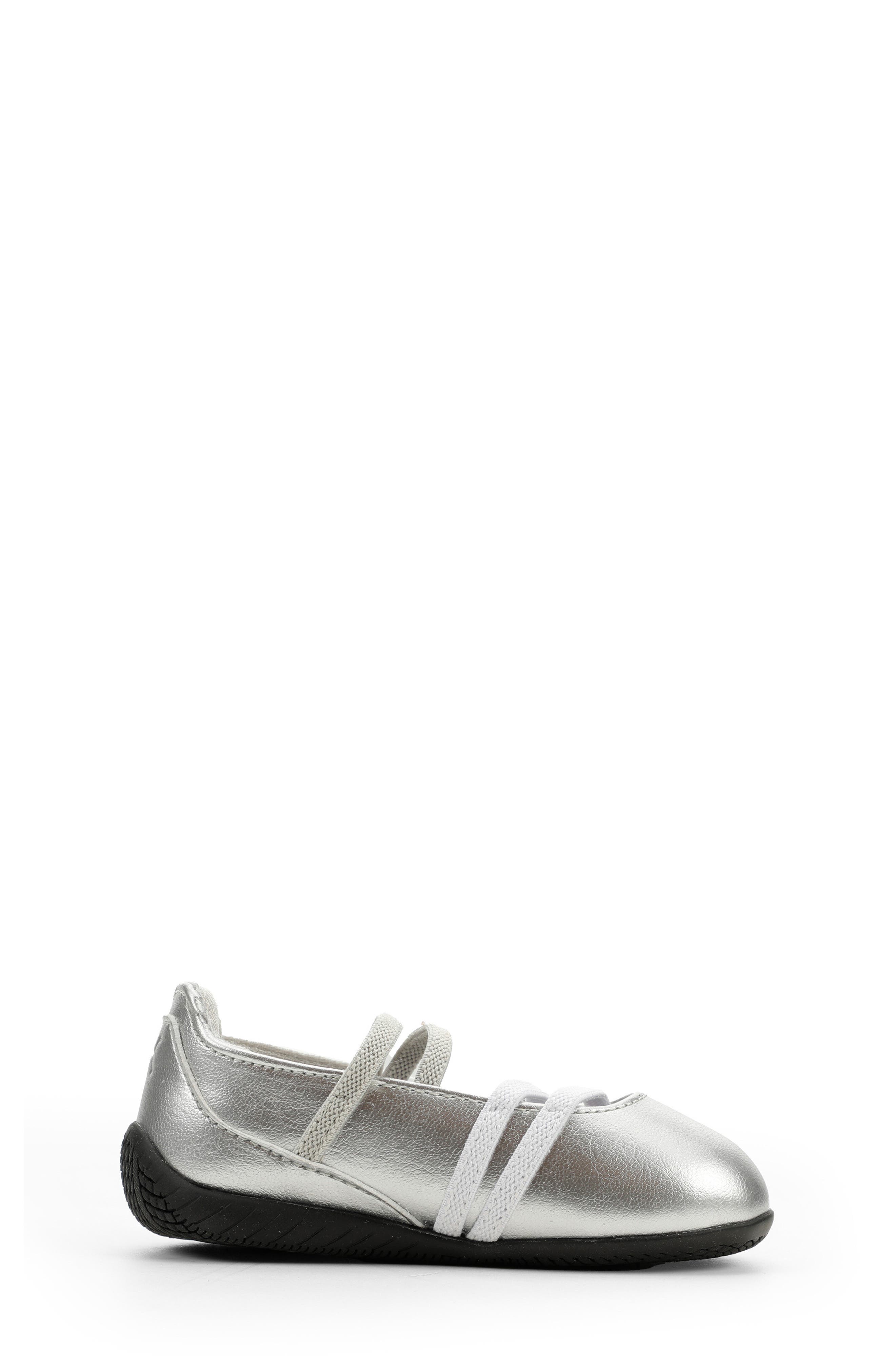 PUMA Kids' Speedcat Ballet Metallic Sneaker, Alternate, color, Ash Gray/ Puma White