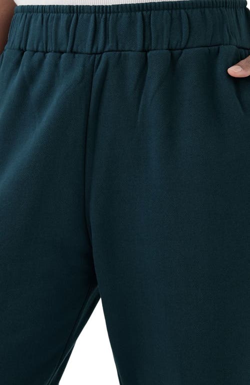 Pact Organic Brushed Fleece Sweatpant In Blue
