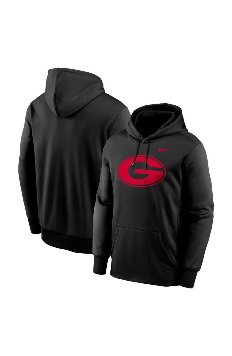 Nike Men's Nike Black Georgia Bulldogs Primetime Endzone Performance Pullover Hoodie, Main, color, 
