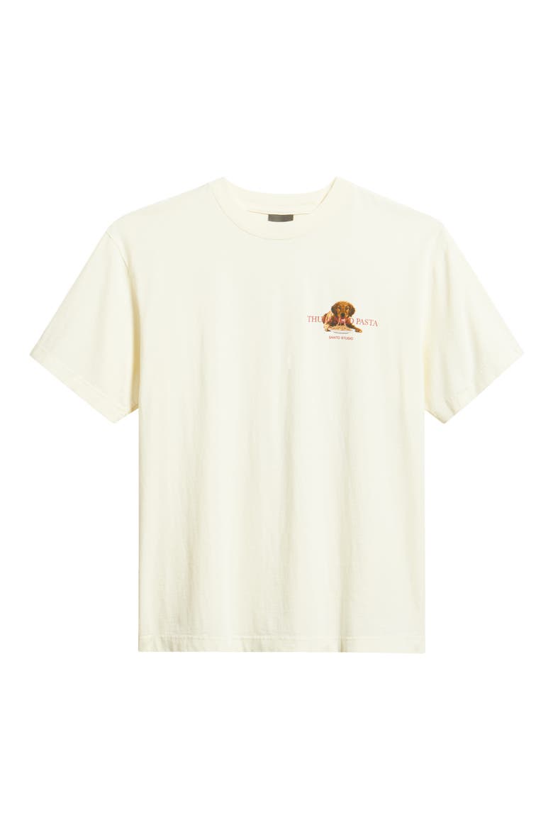 Thugs Need Pasta Graphic T-Shirt, Alternate, color, CREAM