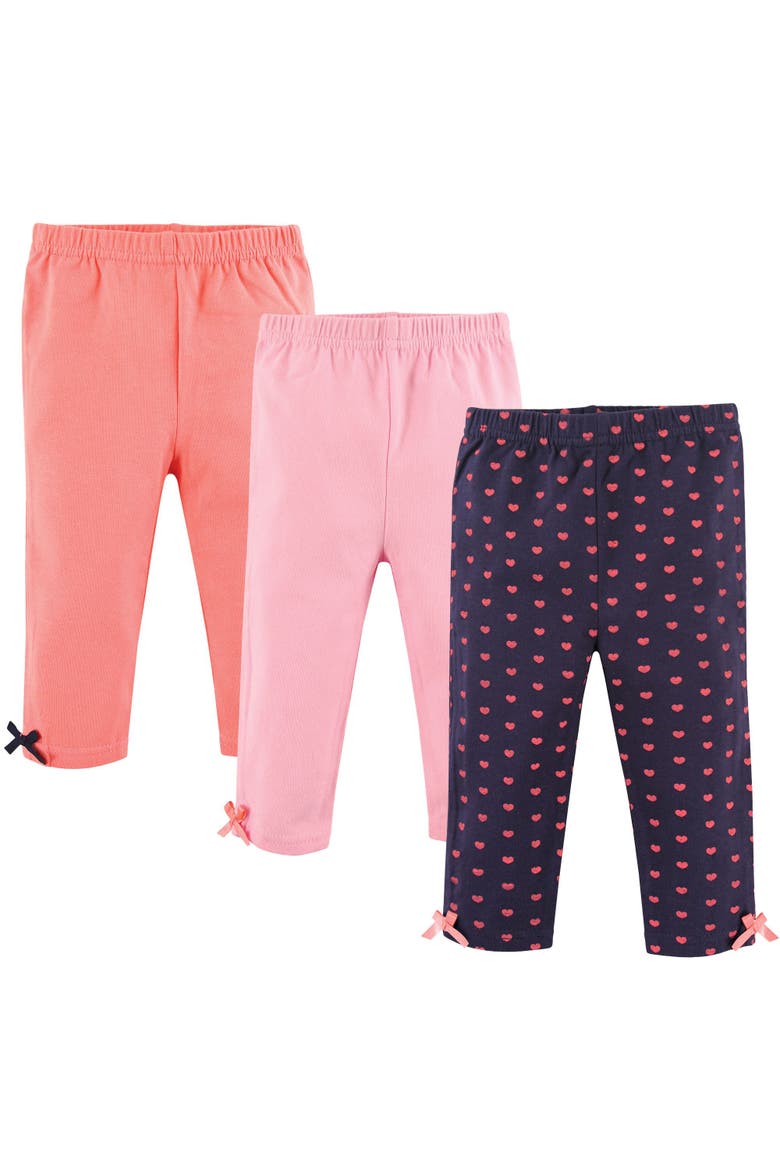 Comfy Cotton Leggings, Main, color, Hearts