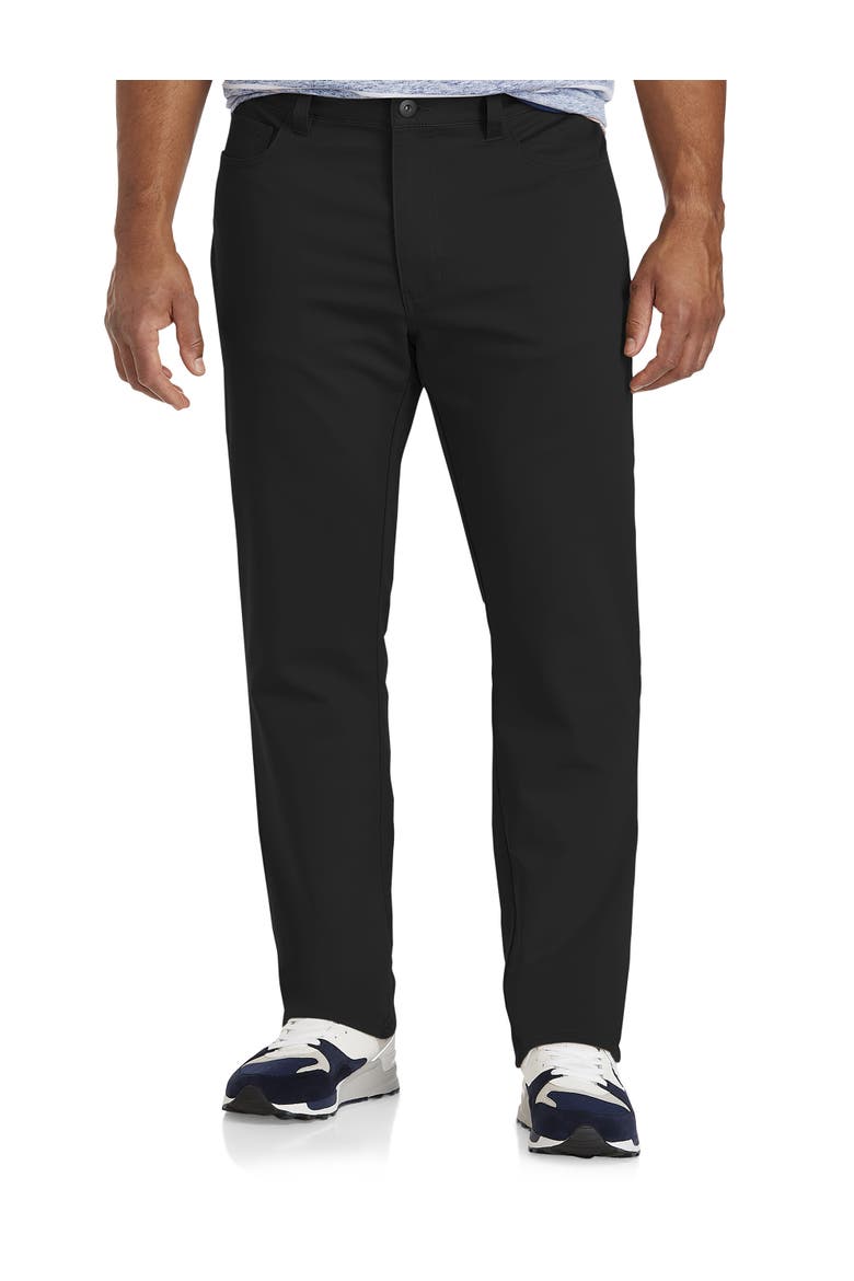 Big & Tall 5-Pocket Everyday Stretch Twill Pants, Main, color, MIDNIGHT BLACK