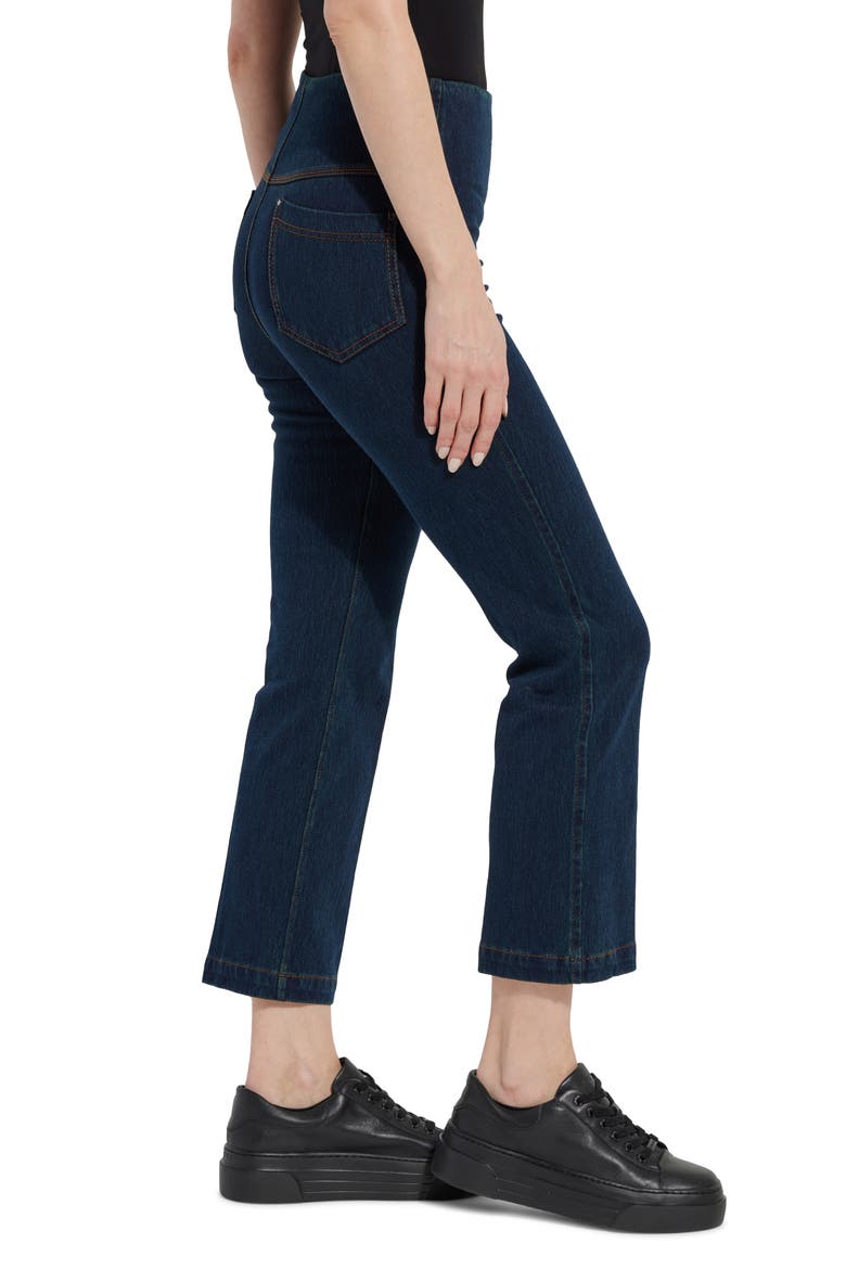 'Lyssentials Pull-On Baby Bootcut Ankle Jeans, Alternate, color, INDIGO