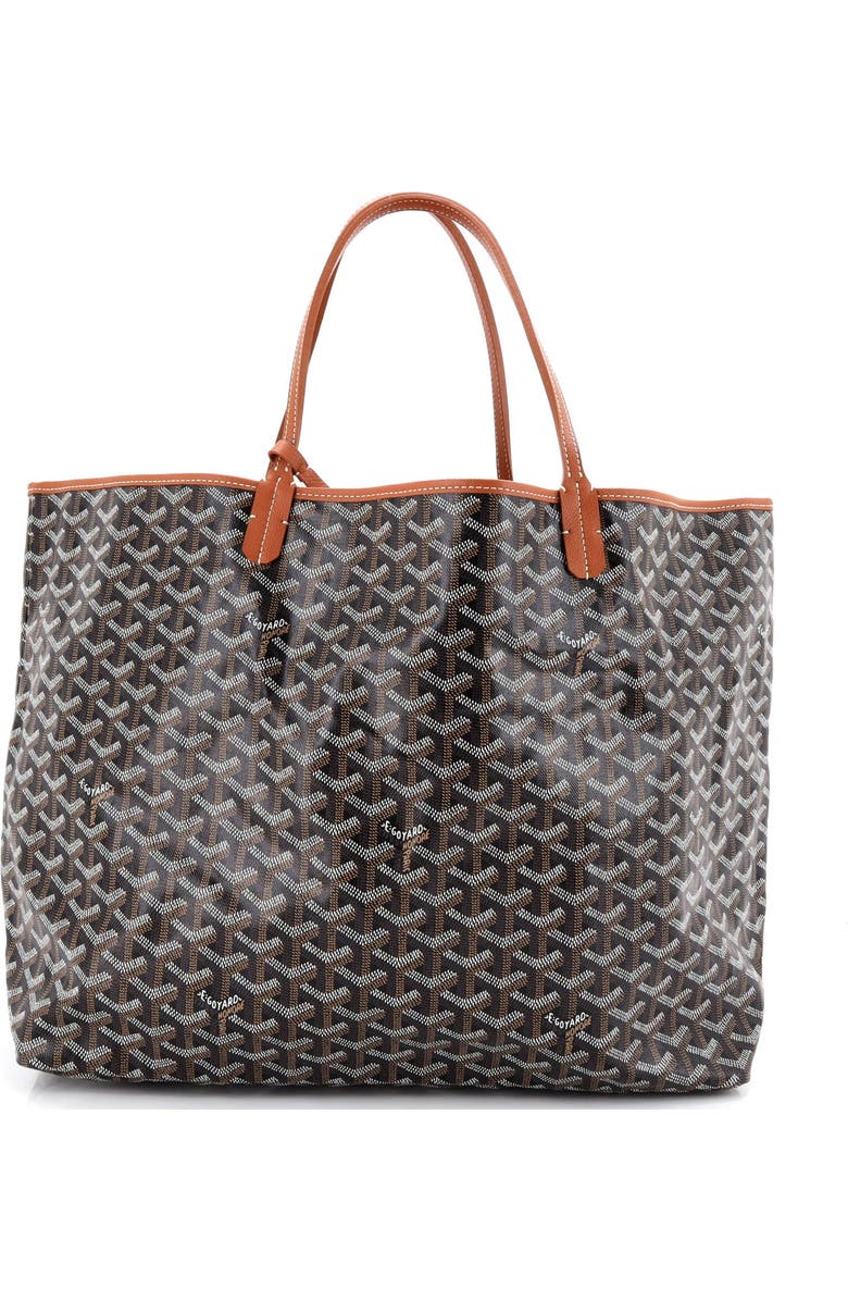 Pre-Owned Goyard Saint Louis Tote Coated Canvas GM, Alternate, color, Brown