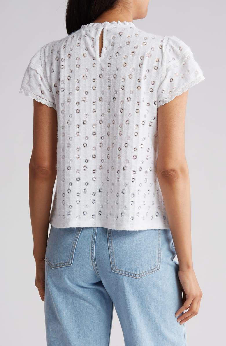 DR2 by Daniel Rainn Eyelet Embroidered Top, Alternate, color, 