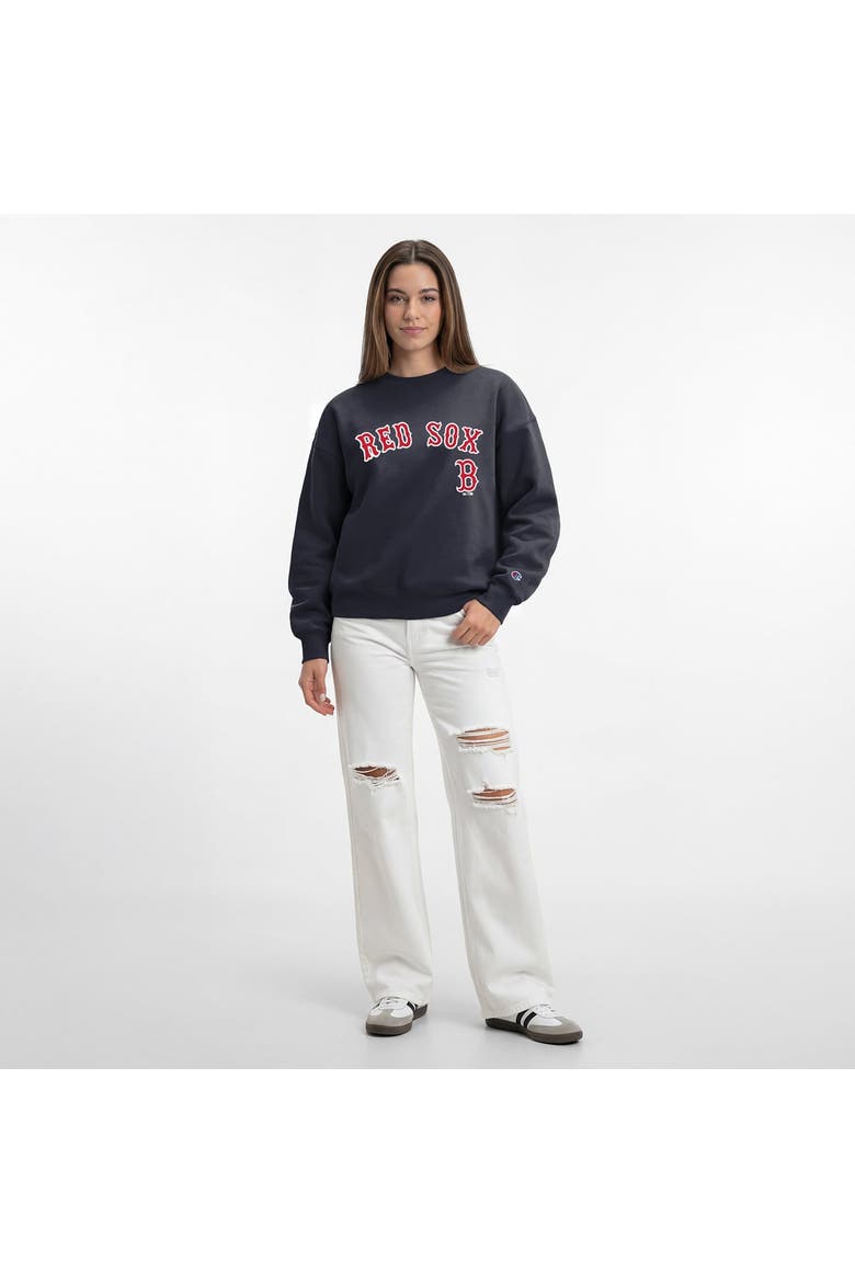Women's Champion  Navy Boston Red Sox All-Star Sweatshirt, Alternate, color, Navy