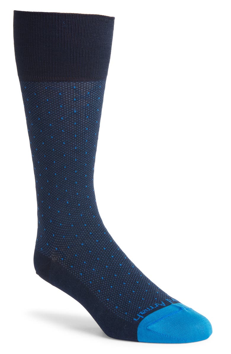 EDWARD ARMAH Neat Dot Pattern Tall Compression Socks, Main, color,