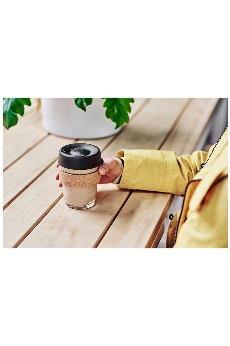 Brew Cork Reusable Coffee Cup, Alternate, color, BLACK