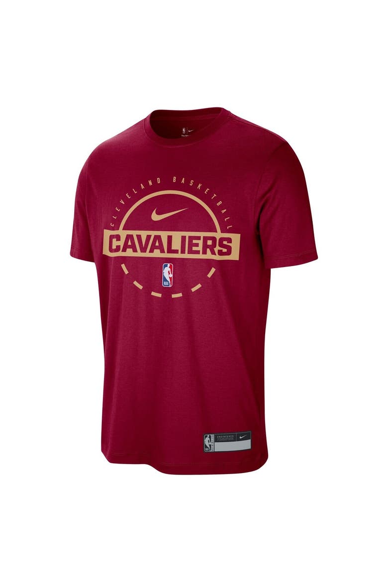 Men's Nike Wine Cleveland Cavaliers 2025/26 On-Court Flare Dri-FIT Tri-Blend Practice T-Shirt, Alternate, color, Wine