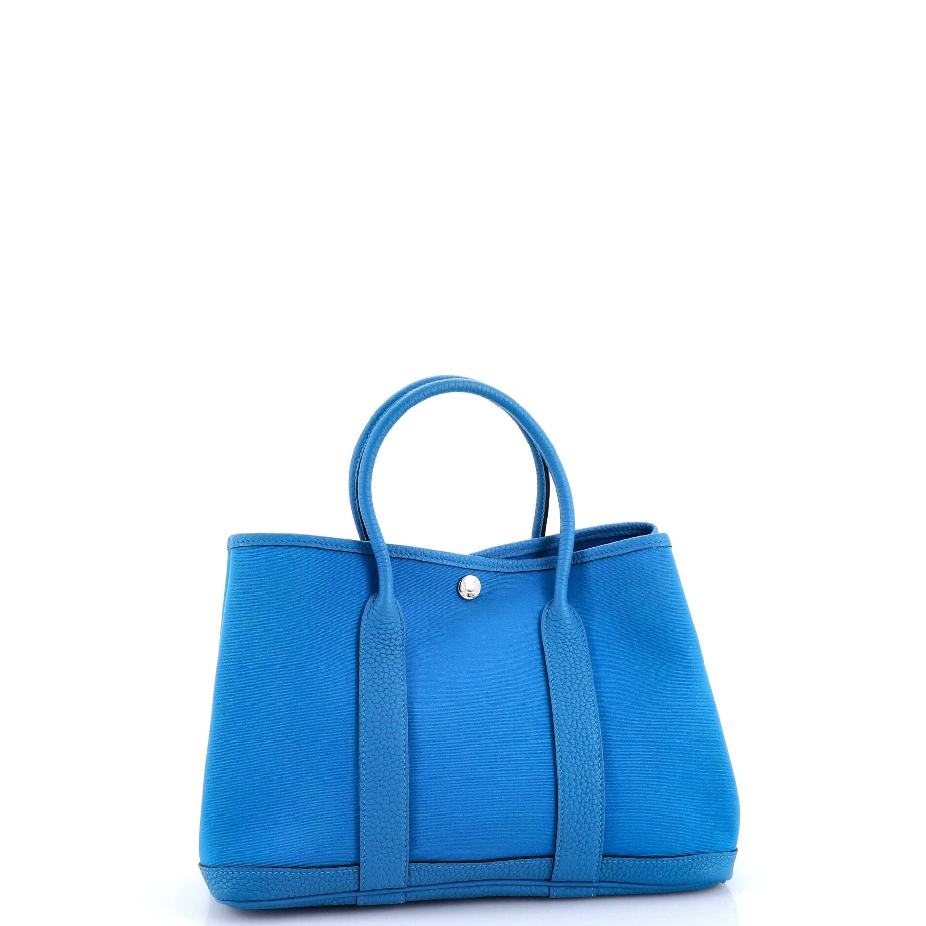 Garden Party Tote Toile and Leather 30, Alternate, color, Blue