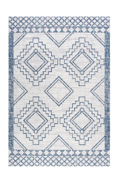 Marokko Diamond  Medallion Indoor/Outdoor Area Rug