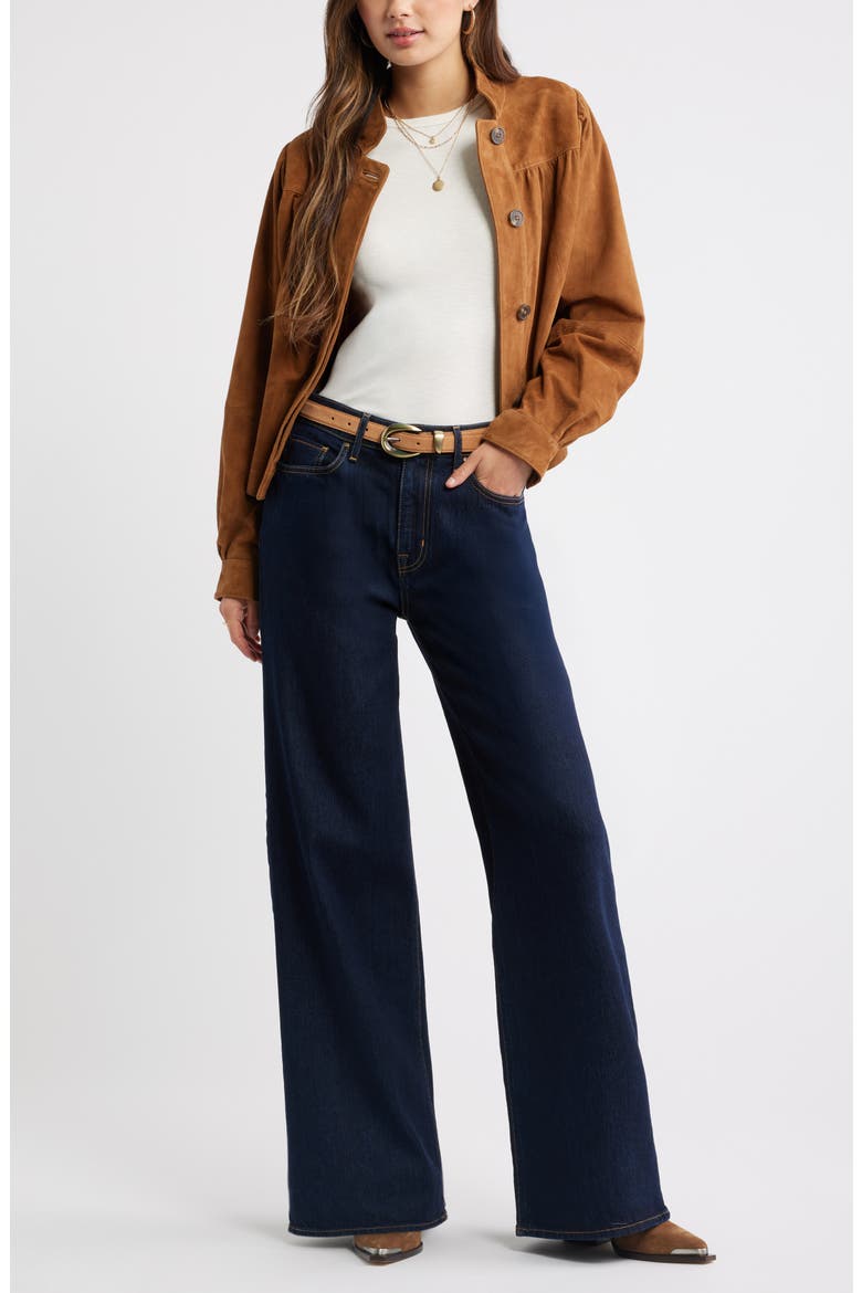 High Rise Wide Leg Jeans, Alternate, color, TRUE INDIGO WASH